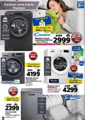 Marjane Electroménager promotions Septembre 2020